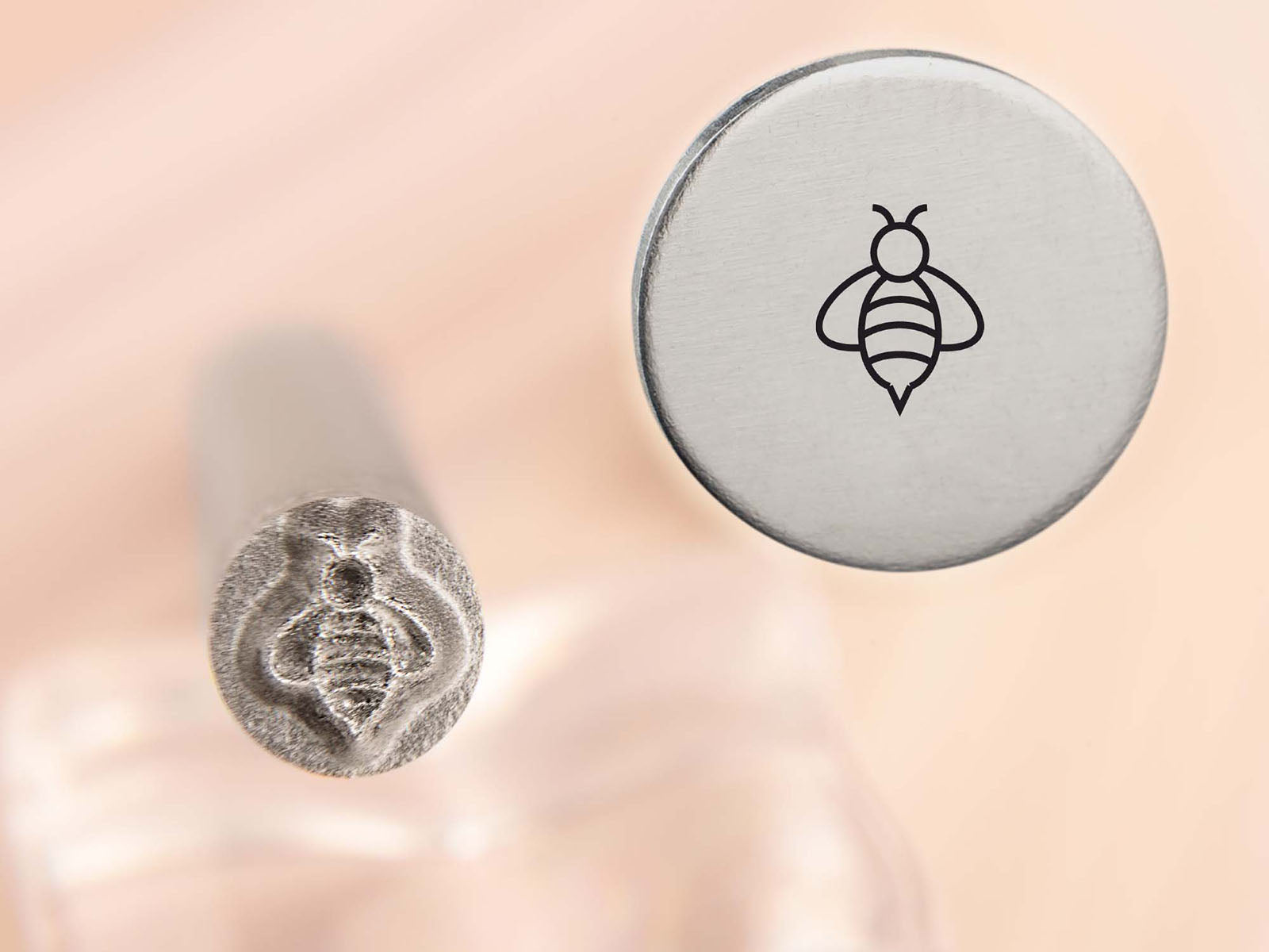 Steel Hand Stamp Low Stress. Honeybee Design My Stamps Store