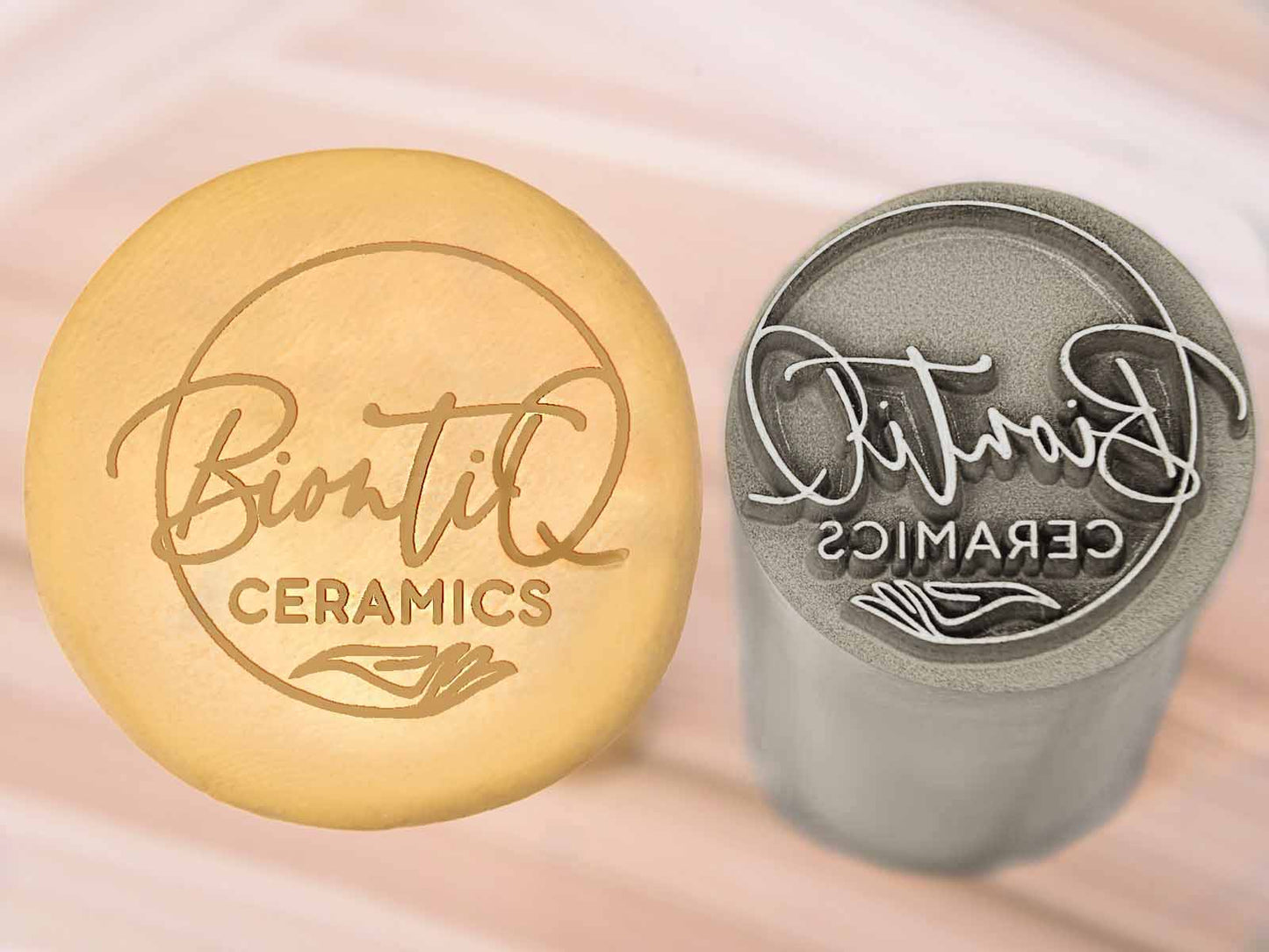 Custom Made Pottery Stamps for Clay and Ceramic