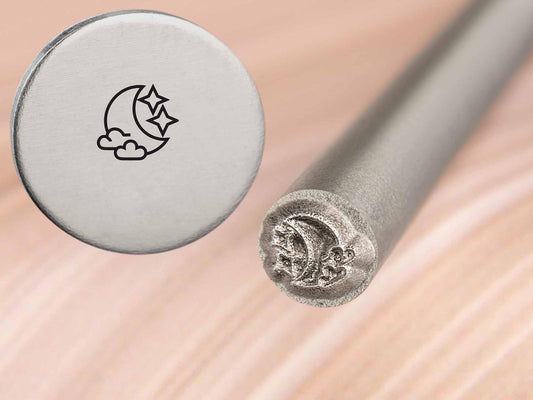 Straight Metal Stamping Tool for Jewelry & Stainless Steel. With our metal stamp, you'll get the best stamping results on stainless steel, precious metals, wood, leather, and plastic. The sharp edges of the decorative die make stamping easier, and the result better. 
