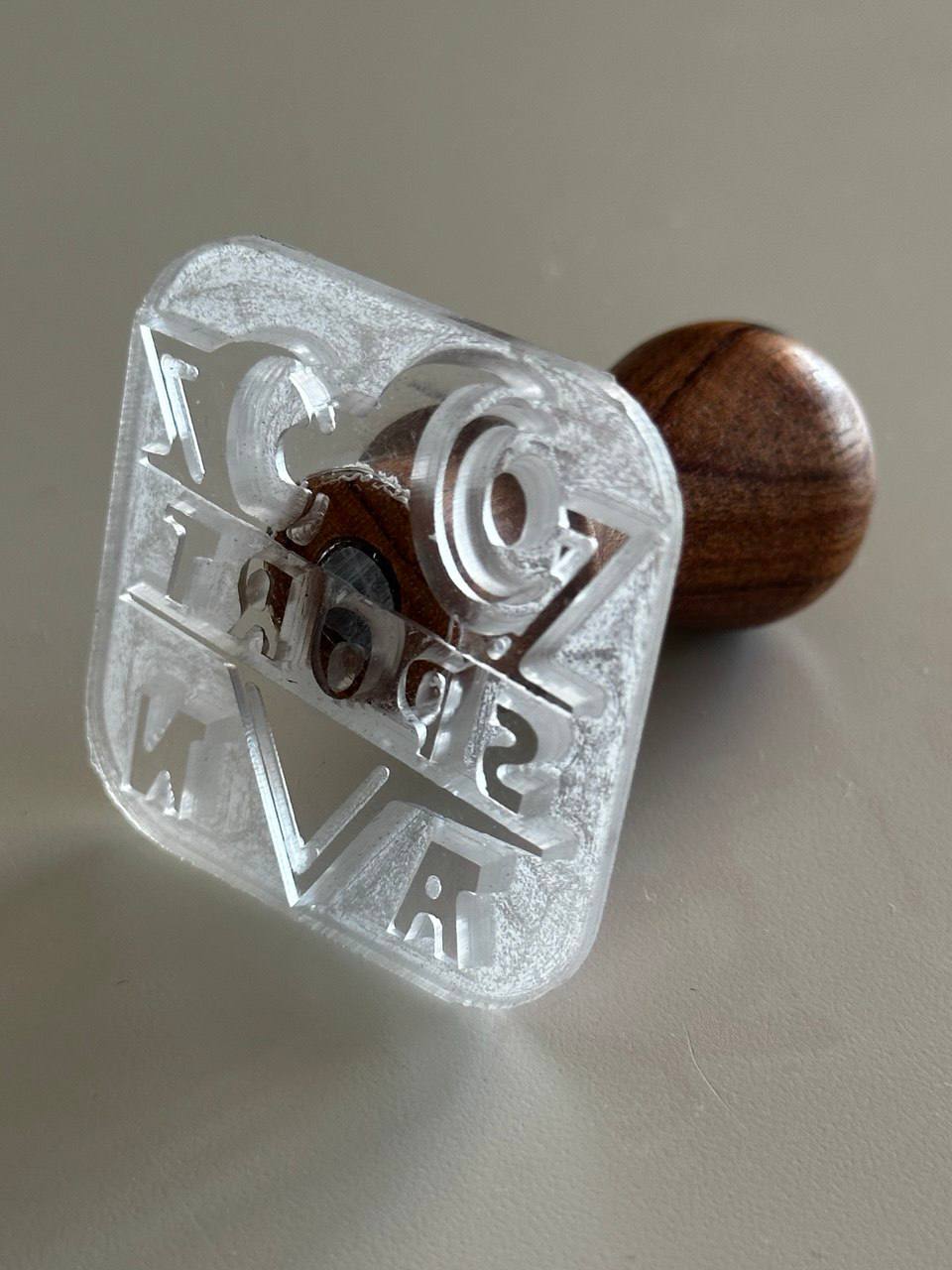 Clear Acrylic Business Stamp – Custom Logo & Branding Tool