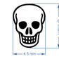 Hand Steel Stamp for Jewelry. Skull design.